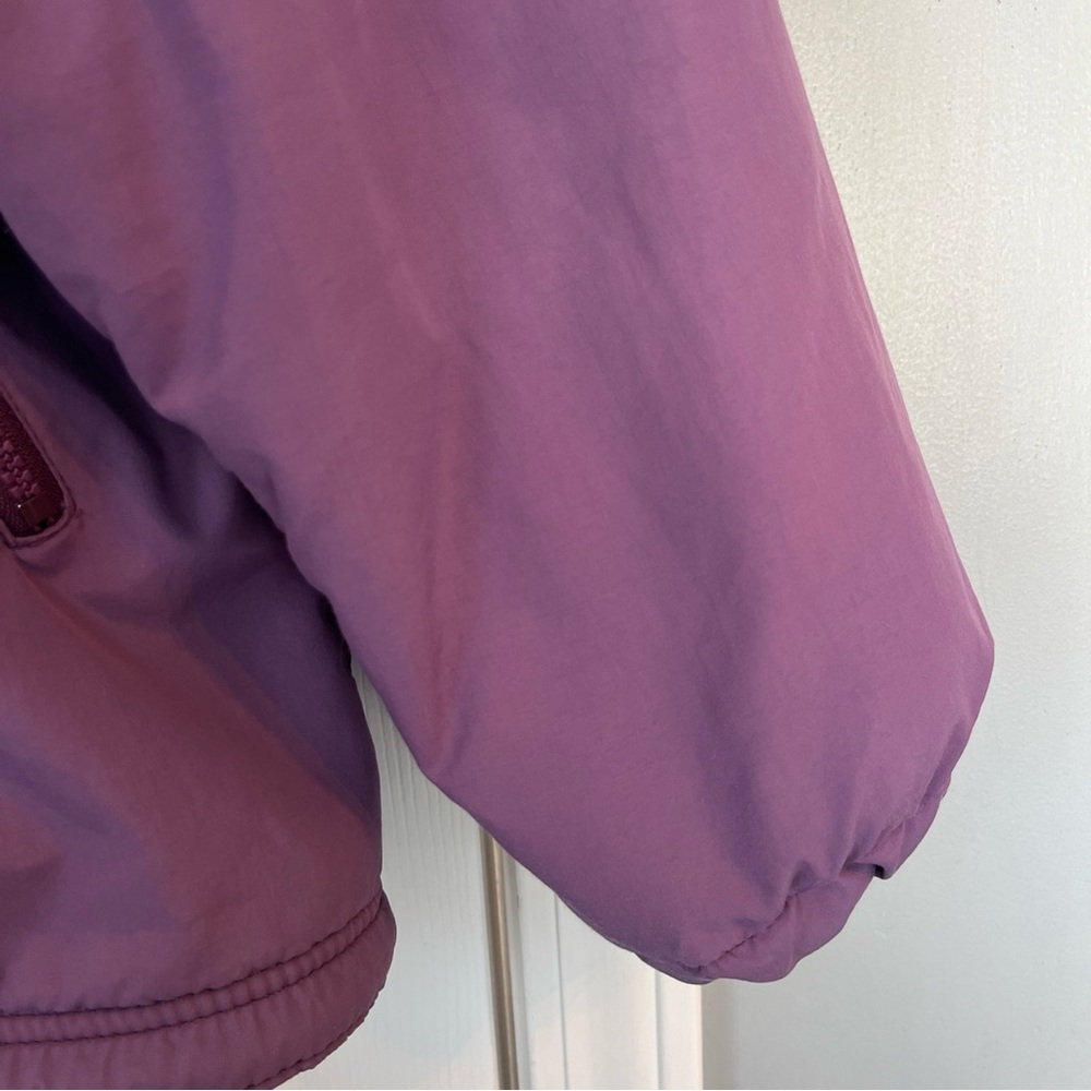 Vintage L.L. Bean Lavender Warm Up Jacket Full Zip Fleece Lined Pockets Warm - Picture 6 of 16